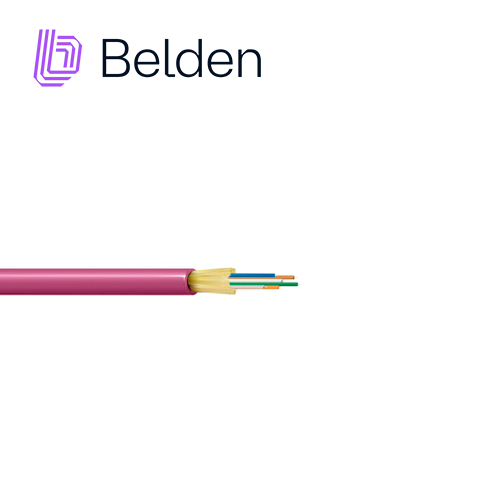 Imagen de FIBRA OPTICA BELDEN FI4D006R9 / INTERIOR / ERIKA VIOLETA / OM4 / 6 HILOS / FORRO PVC / OFNR / BOBINA / 1,640 PIES 500 METROS