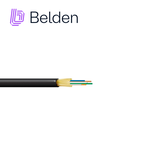 Imagen de FIBRA OPTICA BELDEN FDSD006R9 / INTERIOR/EXTERIOR / NEGRO / OS2 / 6 HILOS / FORRO PVC / OFNR / BOBINA / 3,280 PIES 1,000 METROS