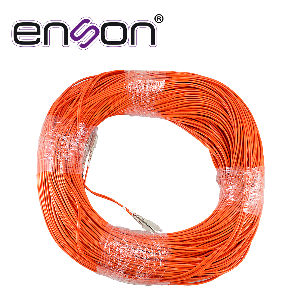 Imagen de FIBRA OPTICA ENSON 60201O200 DE 200MTS DUPLEX MULTIMODO OM1 ARMADA Y TERMINADA CON CONECTORES SC-SC