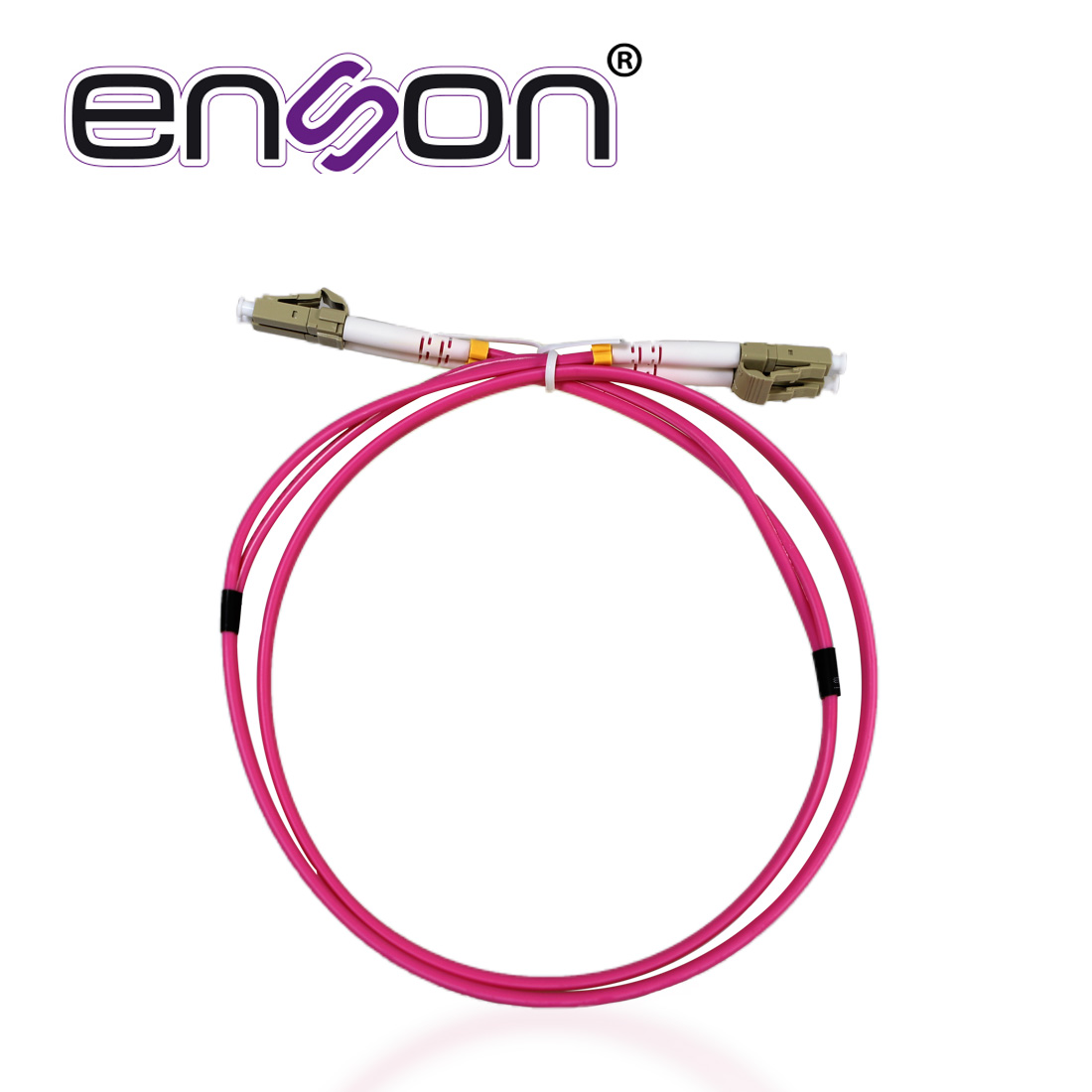 Imagen de JUMPER DE FIBRA OPTICA ENSON ENS-JUMP060MM4 FORRO DE PVC TIPO DE FIBRA MULTIMODO OM4 50/125 MICRAS CONECTORES LC DUPLEX - LC DUPLEX LONGITUD 2 PIE - 60 CMS