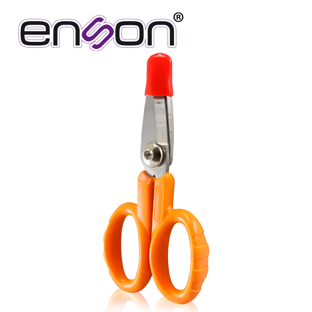 Imagen de TIJERAS PARA CORTE DE KEVLAR EN CABLES DE FIBRA OPTICA ENSON ENS-FOKC HOJA DE ACERO