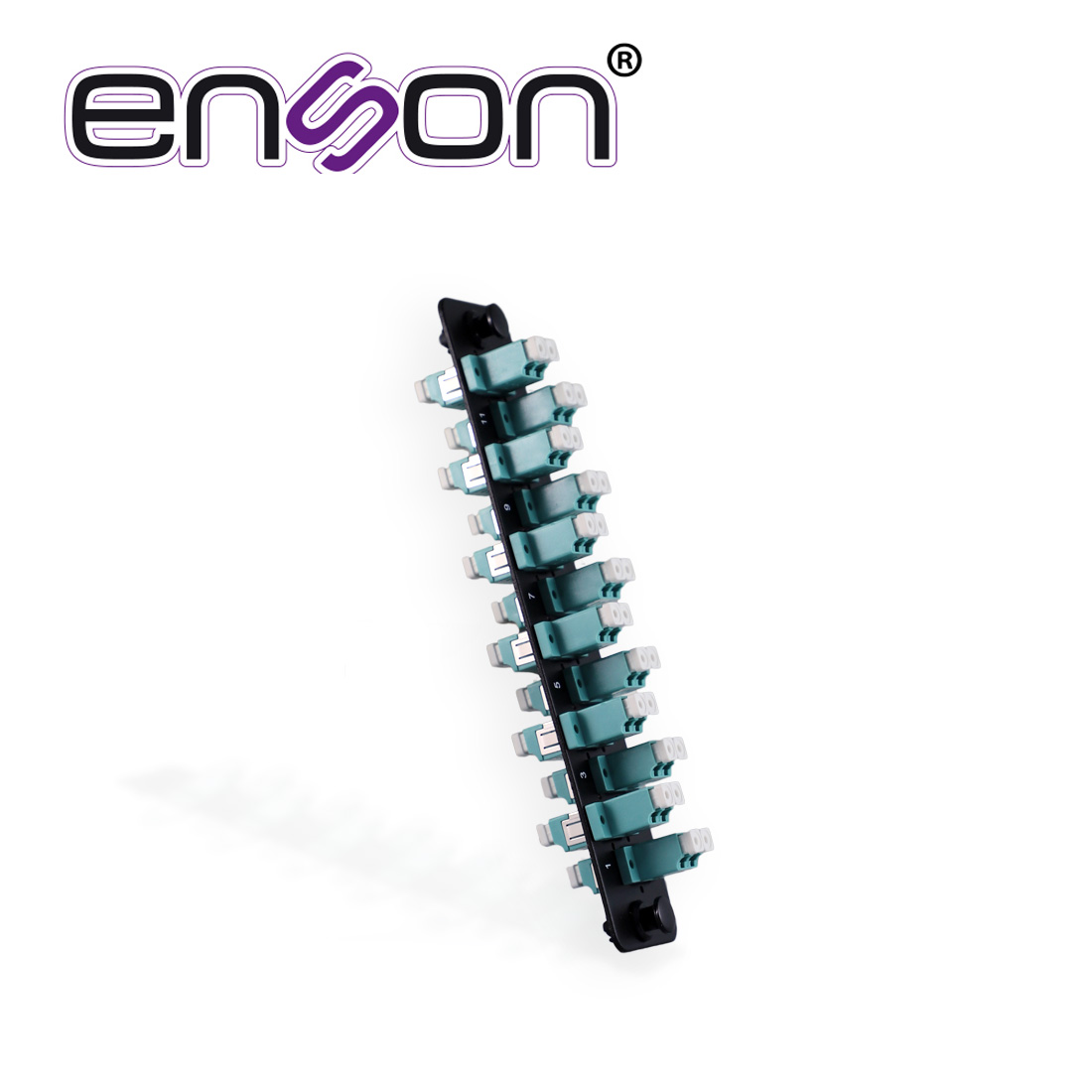 Imagen de MINI PANEL DE FIBRA OPTICA ENSON ENS-PA12LCMM 12 CONECTORES LC TIPO MULTIMODO OM3