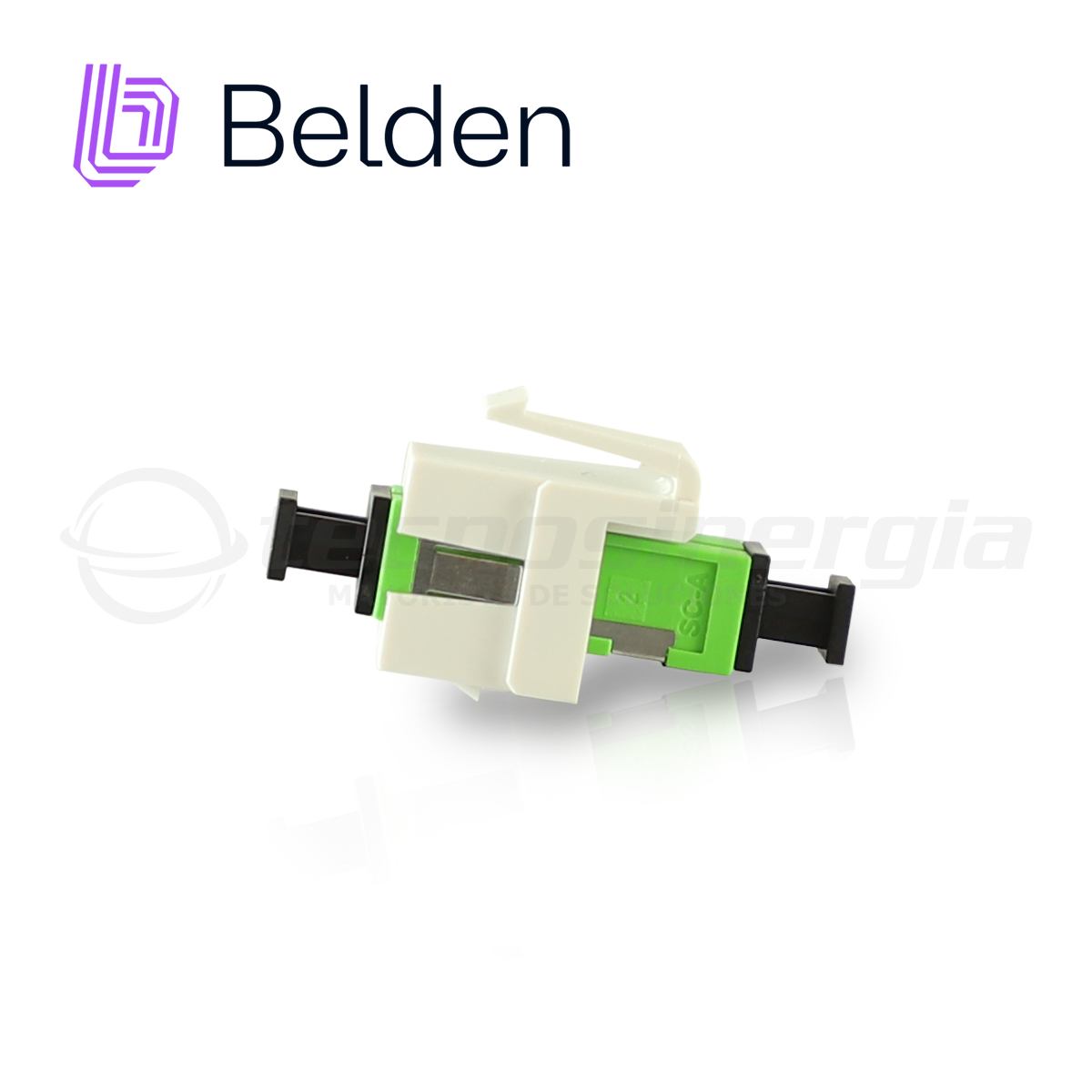 Imagen de MÓDULO DE FIBRA AX105374-EW BELDEN KEYCONNECT SC APC SIMPLEX (VERDE)