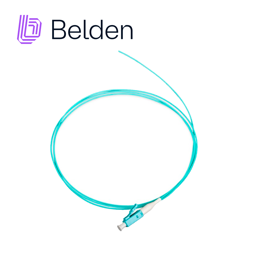 Imagen de CONECTOR PIGTAIL MULTIMODO BELDEN FT3LC900PS01 / OM3 / AQUA / LC SIMPLEX / 2 METROS